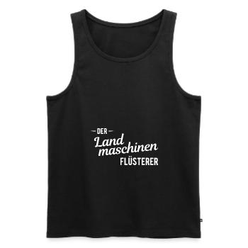 Landmaschinenmechaniker Landmaschinen Traktor - Männer Premium Bio Tank Top - Schwarz - Vorne - Michal (187cm)