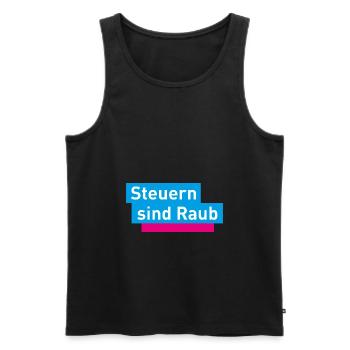 FDP JuLIs Junge Liberale Liberal Neoliberal - Männer Premium Bio Tank Top - Schwarz - Vorne - Michal (187cm)