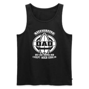 Kitesurfing Kitesurfing Dad Is Cooler - Men's Premium Organic Tank Top - black - Front - Michal (187cm)