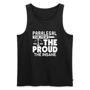 Paralegal Proud Paralegal - Men's Premium Organic Tank Top - black - Front - Michal (187cm)