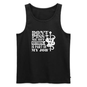 Veterinarian Veterinarian Neutering Part Of My Job - Men's Premium Organic Tank Top - black - Front - Michal (187cm)