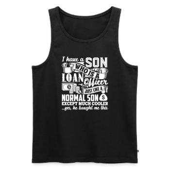 Loan Officer My Son Is A Loan Officer - Men's Premium Organic Tank Top - black - Front - Michal (187cm)