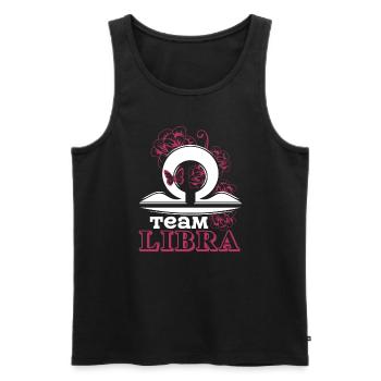 Libra Team Libra Sign Of Zodiac - Men's Premium Organic Tank Top - black - Front - Michal (187cm)