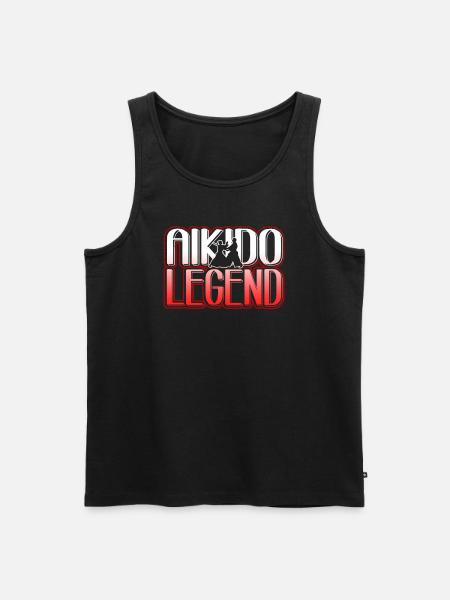 Aikido Aikido Legend - Men's Premium Organic Tank Top - black