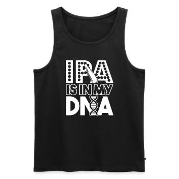 Beer Brewing Beer Brewing IPA Is In My DNA - Men's Premium Organic Tank Top - black - Front - AI Model Male 178 light (178cm)