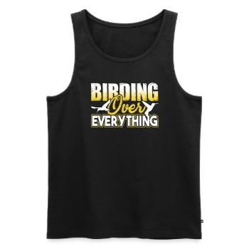 Birdwatching Birdwatching Birding Over Everything - Men's Premium Organic Tank Top - black - Front - Michal (187cm)