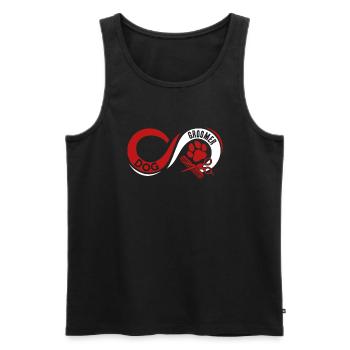Dog Groomer Love Dog Groomer Infinity - Men's Premium Organic Tank Top - black - Front - AI Model Male 178 light (178cm)