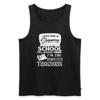 Substitute Teacher I'm The Substitute Teacher - Men's Premium Organic Tank Top - black - Front - AI Model Male 178 light (178cm)