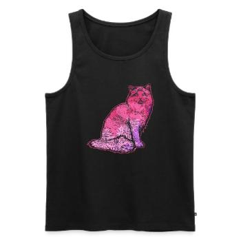 Ragdoll cat Ragdoll cat Colorful - Men's Premium Organic Tank Top - black - Front - AI Model Male 178 light (178cm)