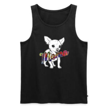 Chihuahua Chihuahua Mama - Men's Premium Organic Tank Top - black - Front - Michal (187cm)