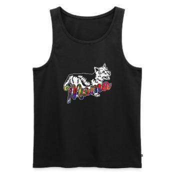 Australian Terrier Australian Terrier Mama - Men's Premium Organic Tank Top - black - Front - Michal (187cm)