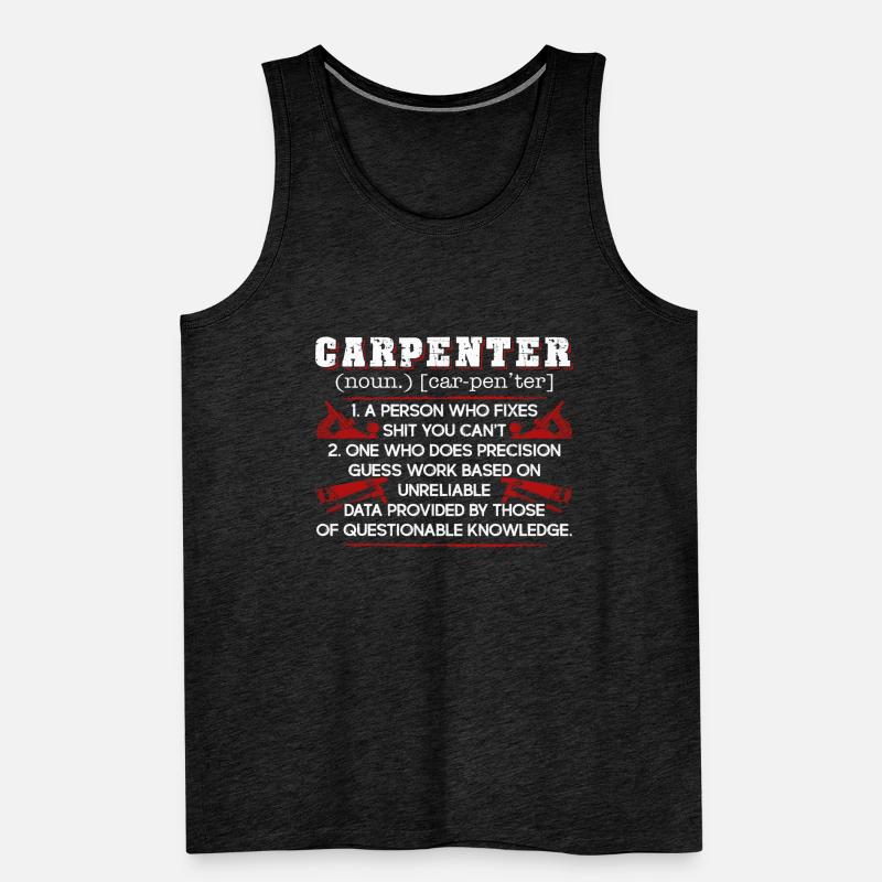 Carpenter Carpenter Definition Men's Premium Organic Tank Top