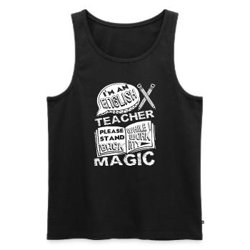 English Teacher I'm An English Teacher - Men's Premium Organic Tank Top - black - Front - Michal (187cm)
