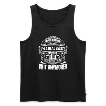 Real Estate Broker I'm A Real Estate Broker - Men's Premium Organic Tank Top - black - Front - Michal (187cm)