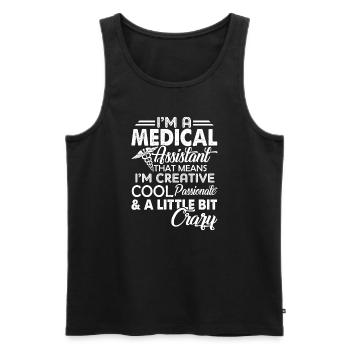 Medical Assistant Cool Medical Assistant - Men's Premium Organic Tank Top - black - Front - Michal (187cm)