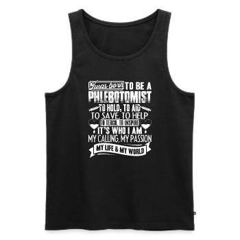 Phlebotomist Born To Be A Phlebotomist - Men's Premium Organic Tank Top - black - Front - Michal (187cm)