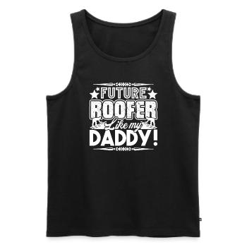 Roofer Future Roofer Like My Daddy - Men's Premium Organic Tank Top - black - Front - Michal (187cm)