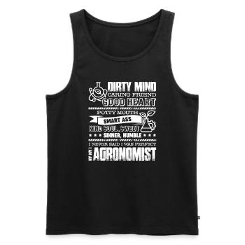 Agronomist I Am An Agronomist - Men's Premium Organic Tank Top - black - Front - Michal (187cm)