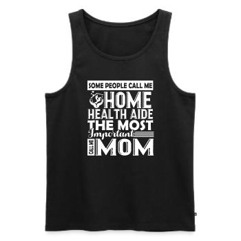Home Health Aide Home Health Aide Mom - Men's Premium Organic Tank Top - black - Front - AI Model Male 178 light (178cm)