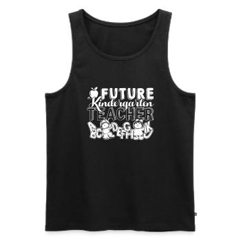 Kindergarten Teacher Future Kindergarten Teacher - Men's Premium Organic Tank Top - black - Front - Michal (187cm)