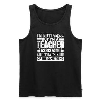 Teacher Assistant Perfect Teacher Assistant - Men's Premium Organic Tank Top - black - Front - Michal (187cm)