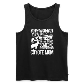 Coyote Proud To Be Coyote Mom - Men's Premium Organic Tank Top - black - Front - Michal (187cm)