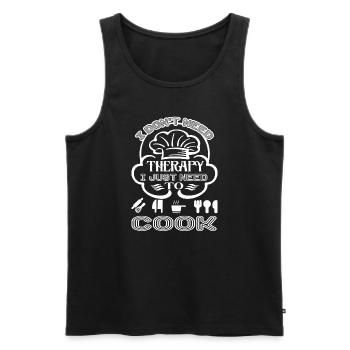 Chef I Just Need To Cook - Men's Premium Organic Tank Top - black - Front - Michal (187cm)