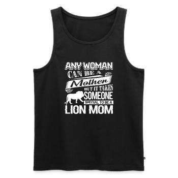 Lion Proud To Be Lion Mom - Men's Premium Organic Tank Top - black - Front - Michal (187cm)