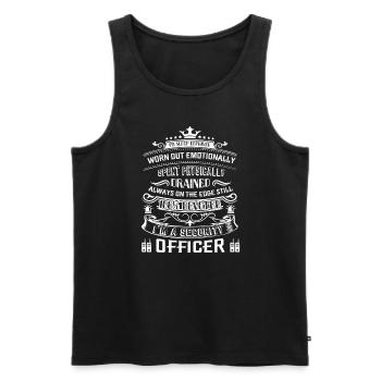 Security Officer I am A Security Officer - Men's Premium Organic Tank Top - black - Front - Michal (187cm)