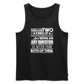 Art Director Being An Art Director - Men's Premium Organic Tank Top - black - Front - Michal (187cm)