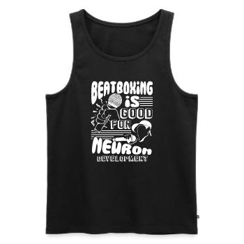 Beatboxer Beatboxing Is Good - Men's Premium Organic Tank Top - black - Front - Michal (187cm)