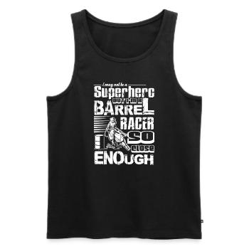 Barrel Racing I am A Barrel Racer - Men's Premium Organic Tank Top - black - Front - Michal (187cm)