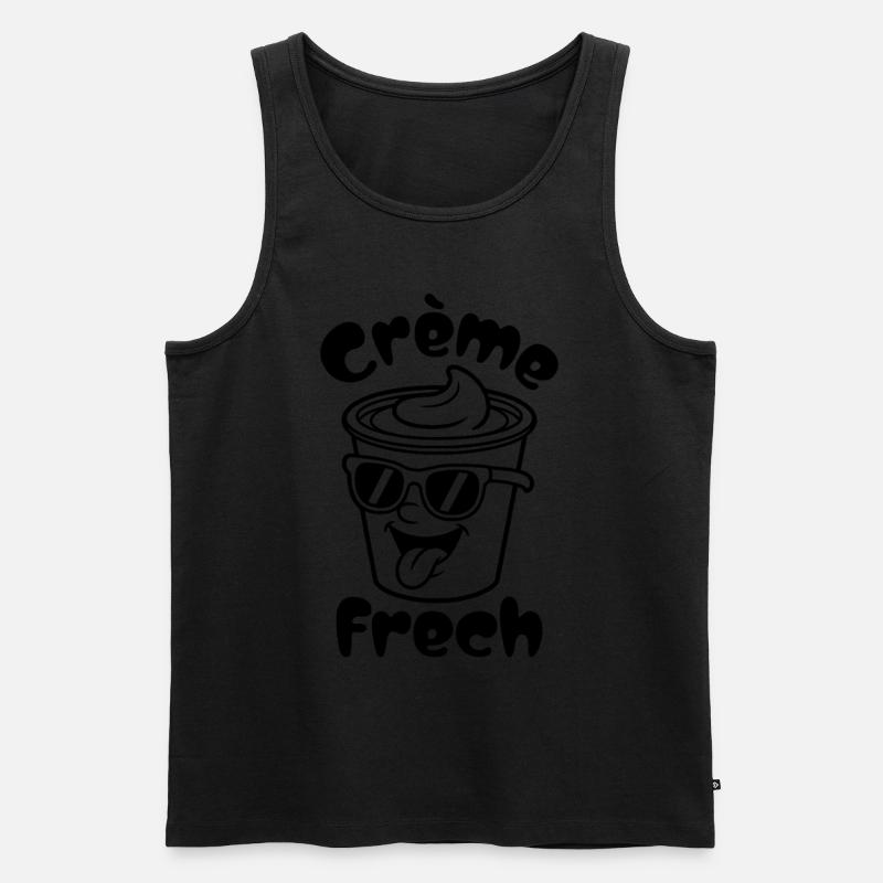 Crème Frech - Männer Premium Bio Tank Top - undefined