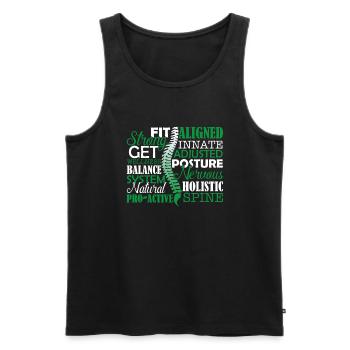 Chiropractor Things About Chiropractor - Men's Premium Organic Tank Top - black - Front - Michal (187cm)