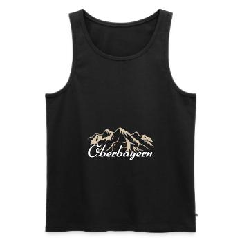 Oberbayern Bayern Bayer Bayrisch Boarisch Geschenk - Männer Premium Bio Tank Top - Schwarz - Vorne - Michal (187cm)