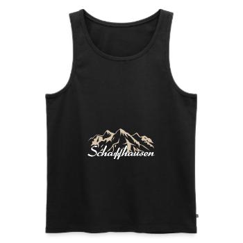 Schaffhausen Schweiz Heimat Geschenk - Männer Premium Bio Tank Top - Schwarz - Vorne - Michal (187cm)