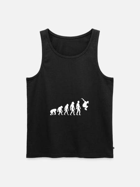 Parkour Parkourläufer Parcour Freerunner Evolution - Männer Premium Bio Tank Top - Schwarz