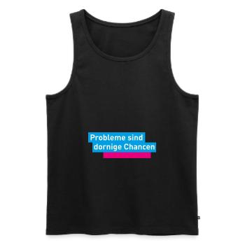 FDP JuLIs Junge Liberale Liberal Neoliberal Spruch - Männer Premium Bio Tank Top - Schwarz - Vorne - AI Model Male 178 light (178cm)