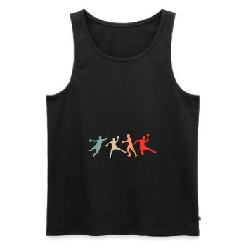 Handball Handball Player Handball Player Handball Club - Men's Premium Organic Tank Top - black - Front - AI Model Male 178 light (178cm)