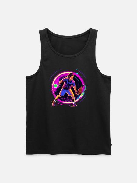 Tennis - Men's Premium Organic Tank Top - black
