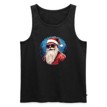 Frohe Weihnachten - Männer Premium Bio Tank Top - Schwarz - Vorne - Michal (187cm)