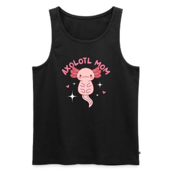 Axolotl Mom Design für Axolotl-Liebhaber - Männer Premium Bio Tank Top - Schwarz - Vorne - AI Model Male 178 light (178cm)