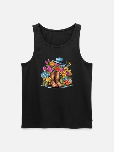 A garden lover's delight - Men's Premium Organic Tank Top - black