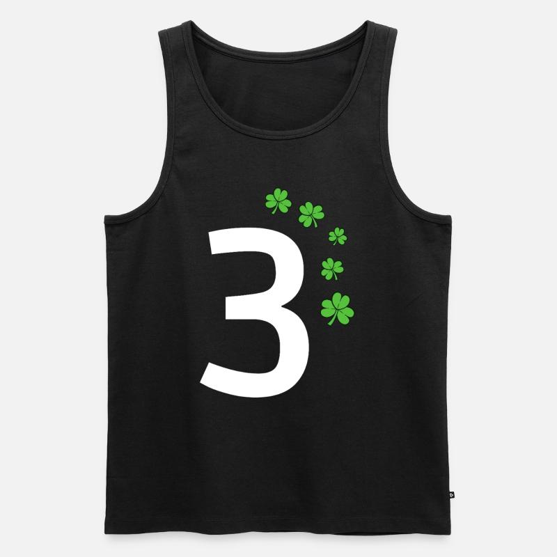 3 - Männer Premium Bio Tank Top - Schwarz