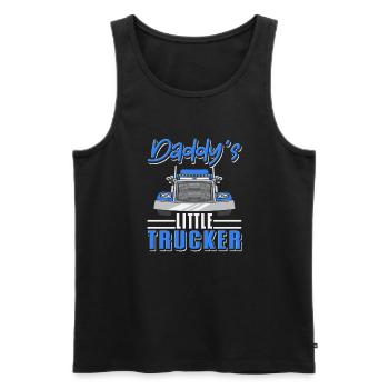 Truck Driver Kids Semi Truck Daddys Little Trucker - Men's Premium Organic Tank Top - black - Front - Michal (187cm)