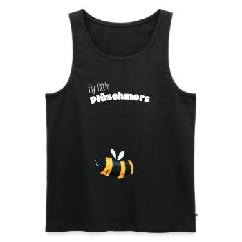 Plüschmors Plattdeutsch Geschenkidee - Männer Premium Bio Tank Top - Schwarz - Vorne - Michal (187cm)
