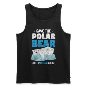 Tierschützer Aktivist Tierliebhaber Tierheim - Männer Premium Bio Tank Top - Schwarz - Vorne - AI Model Male 178 light (178cm)