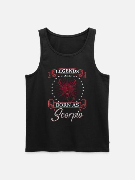 Horoscope Zodiac Constellation Character - Men's Premium Organic Tank Top - black