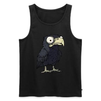 Adler Halloween Lustig Zombie - Männer Premium Bio Tank Top - Schwarz - Vorne - Michal (187cm)
