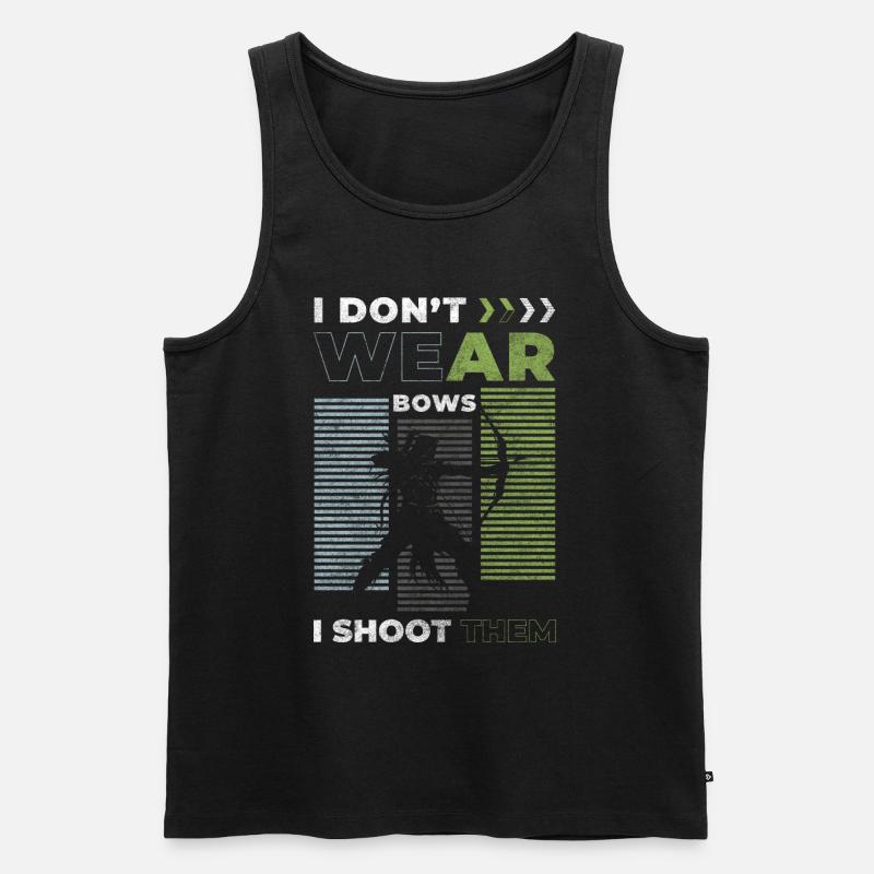 Bogenschütze Freizeit Genauigkeit Bogen - Männer Premium Bio Tank Top - Schwarz